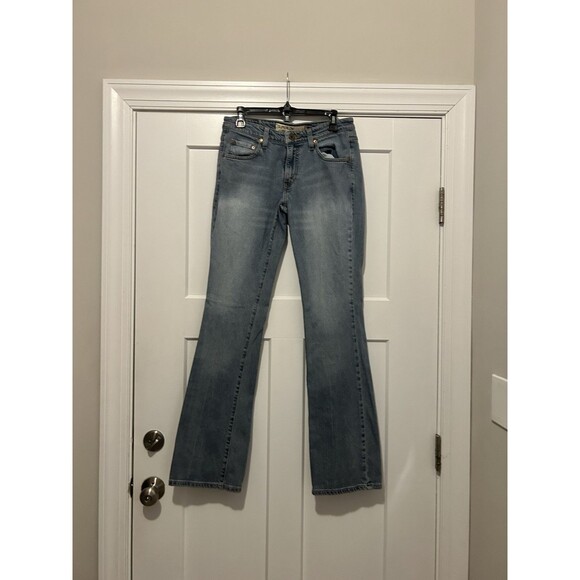 Levi's 524 too superlow Bootcut Med Wash Women’s Blue Jeans Denim Size 9 Y2K - Picture 1 of 8